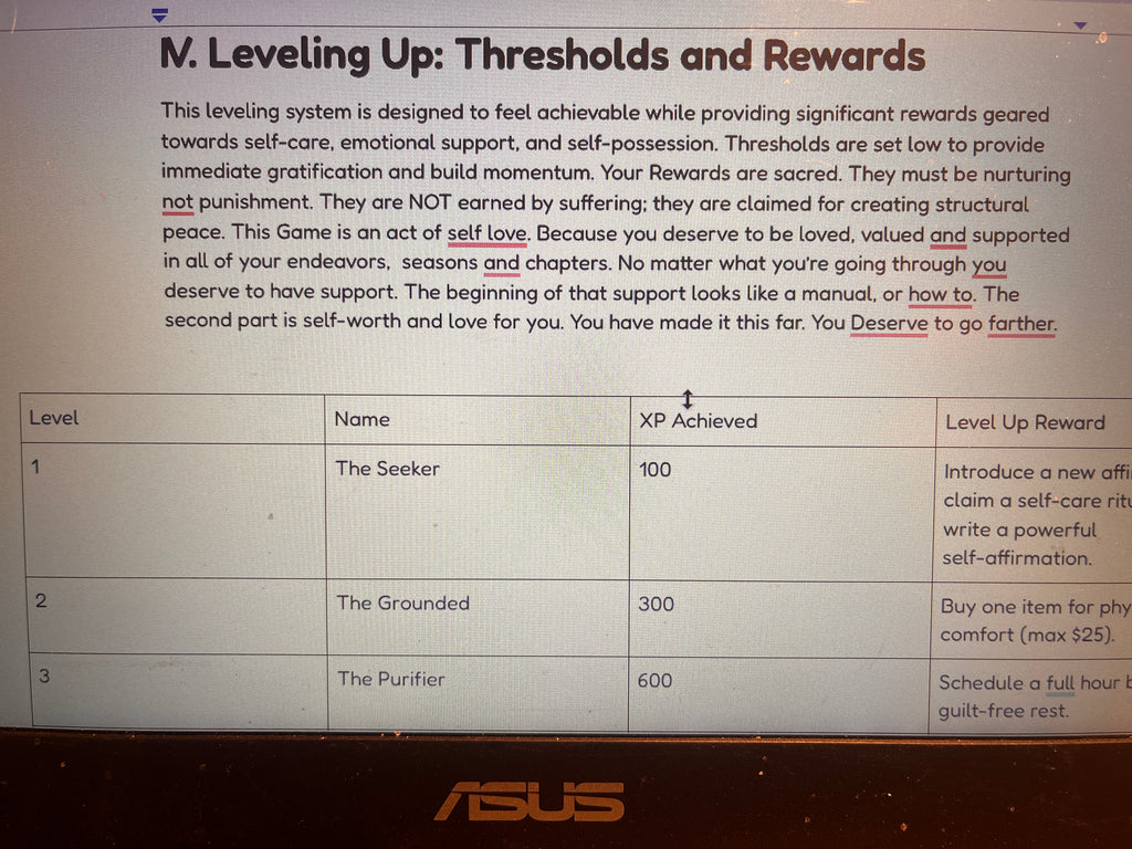 Level 20 Soverign chore chart